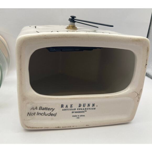 Rae Dunn Three Piece Combo - Clock and Two Jars Holly and Jolly - Picture 9 of 9